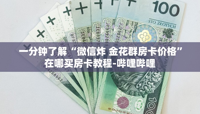 一分钟了解“微信炸 金花群房卡价格”在哪买房卡教程-哔哩哔哩
