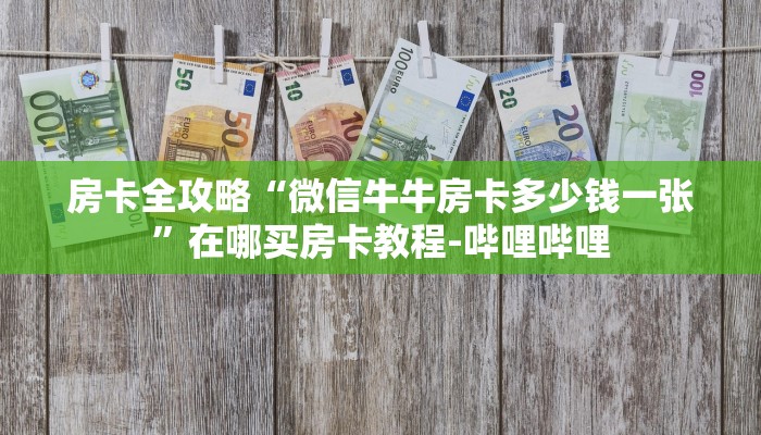 房卡全攻略“微信牛牛房卡多少钱一张”在哪买房卡教程-哔哩哔哩